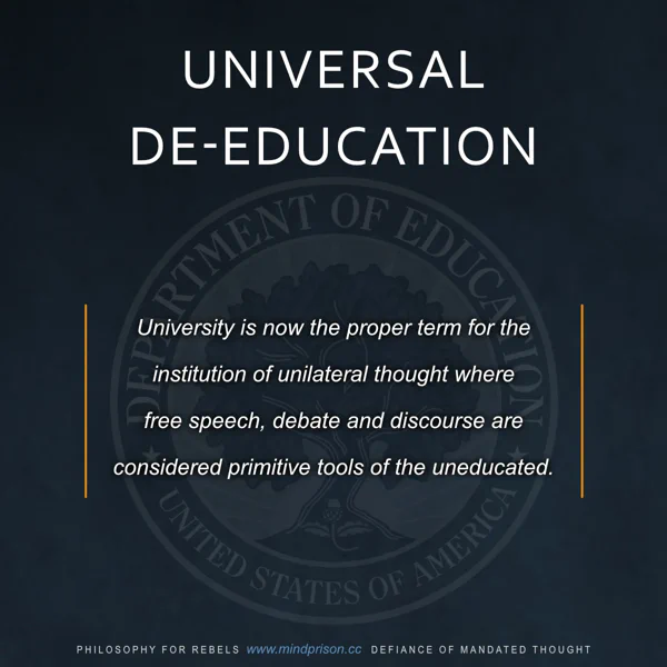 Philosophy for Rebels - 1.24: Universal De-education
