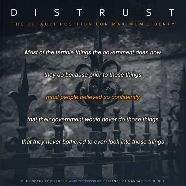Philosophy for Rebels - 3.10: Distrust